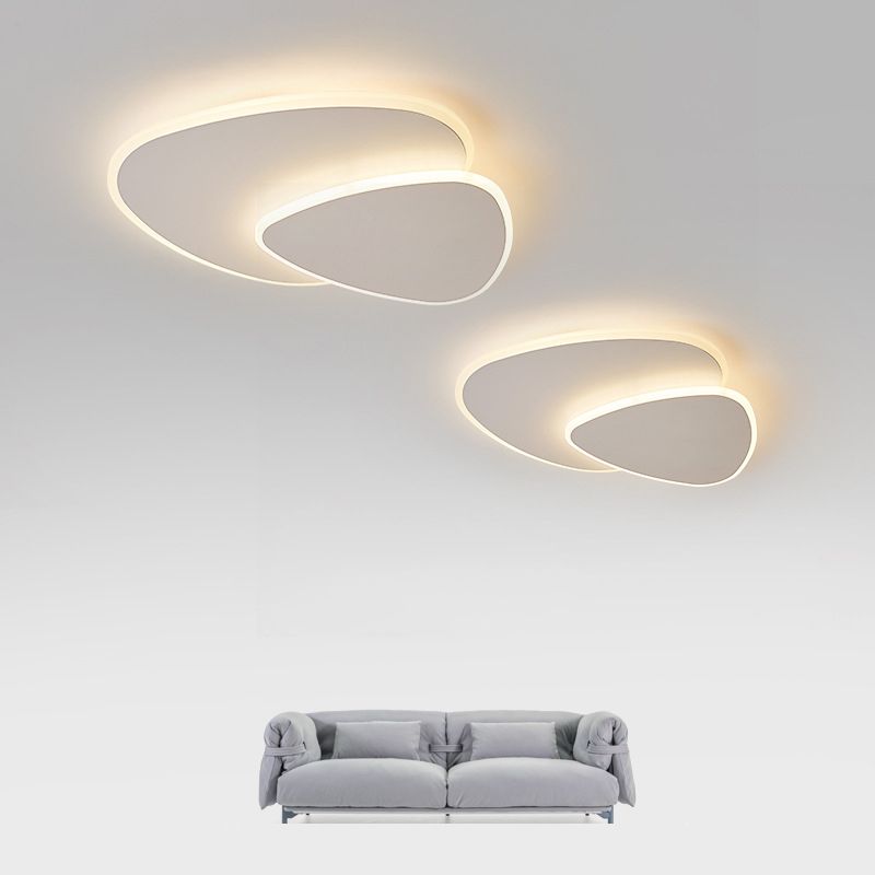 Metal Acrylic Ceiling Light with Switchable LED Colours