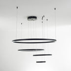 Metal Acrylic Ring Pendant Light with SMD LED and IP20 Rating