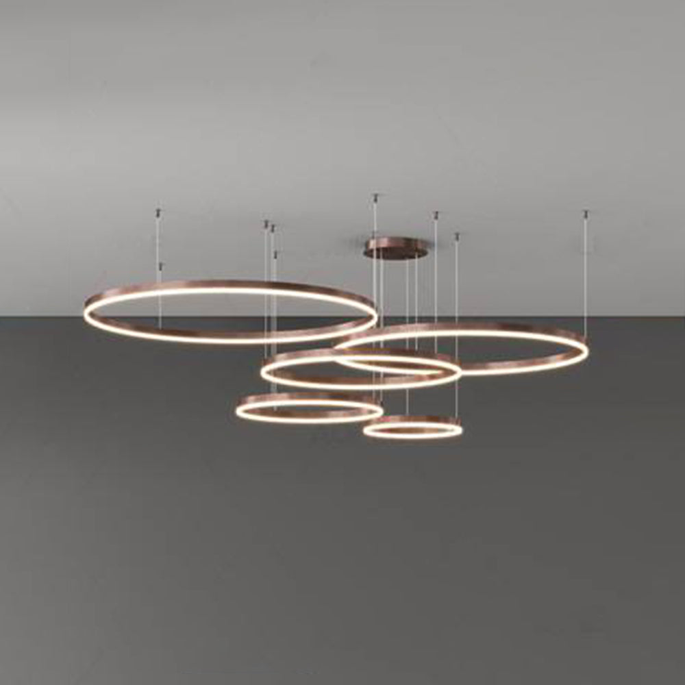 Metal Acrylic Ring Pendant Light with SMD LED and IP20 Rating