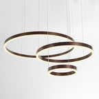 Metal Acrylic Ring Pendant Light with SMD LED and IP20 Rating