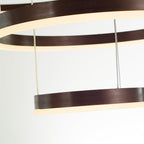 Metal Acrylic Ring Pendant Light with SMD LED and IP20 Rating