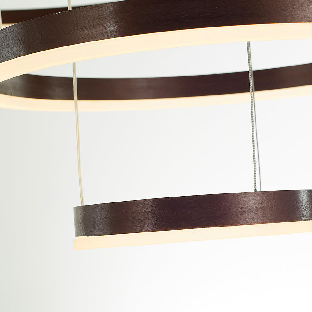Metal Acrylic Ring Pendant Light with SMD LED and IP20 Rating