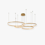 Metal Acrylic Ring Pendant Light with SMD LED and IP20 Rating
