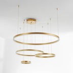 Metal Acrylic Ring Pendant Light with SMD LED and IP20 Rating