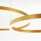 Metal Acrylic Ring Pendant Light with SMD LED and IP20 Rating
