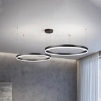 Metal Acrylic Ring Pendant Light with SMD LED and IP20 Rating