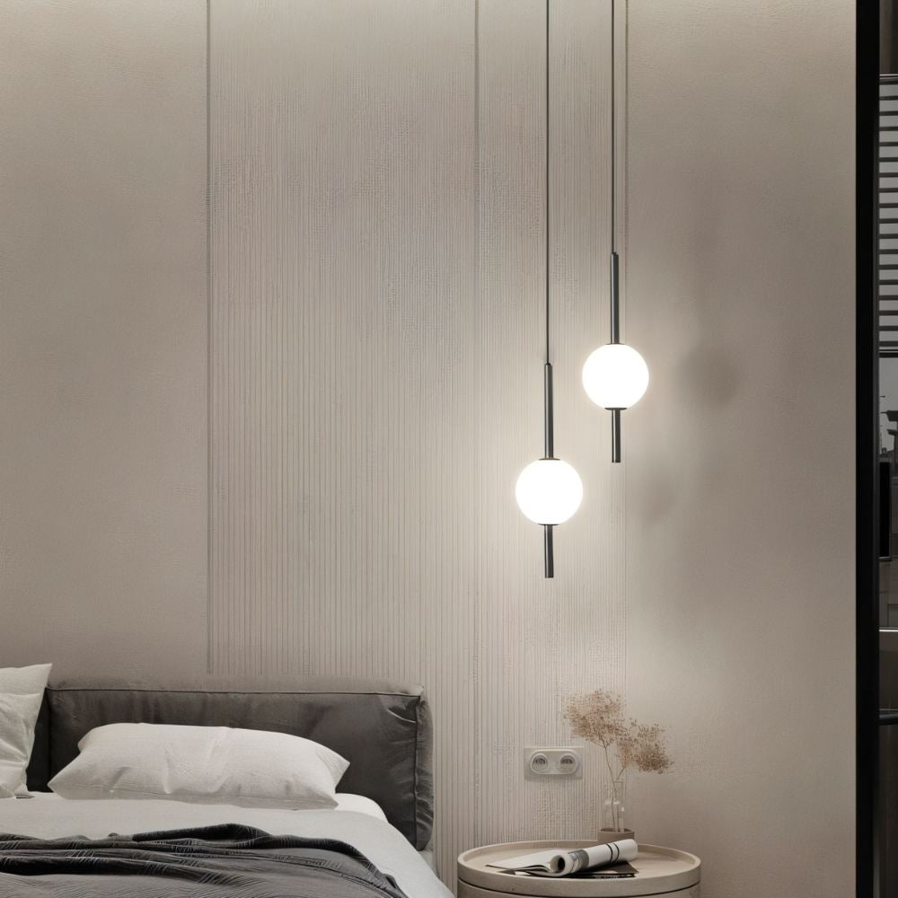 Metal Glass Pendant Lamp with LED Light Source