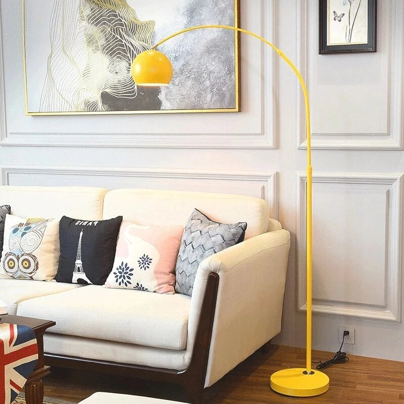 Metal LED Floor Lamp with E27 Bulb Plug Power and Foot Switch