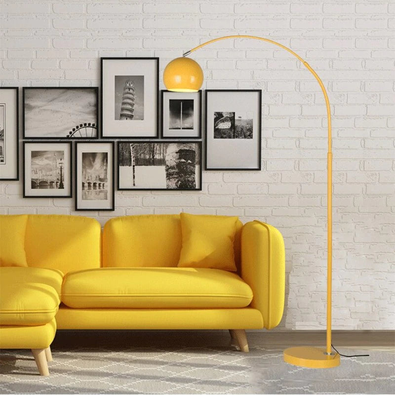Metal LED Floor Lamp with E27 Bulb Plug Power and Foot Switch