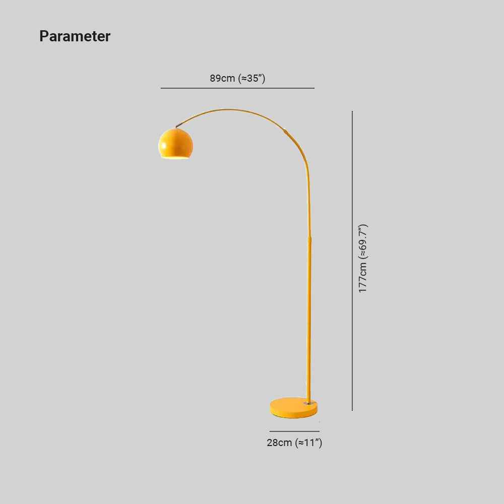 Metal LED Floor Lamp with E27 Bulb Plug Power and Foot Switch