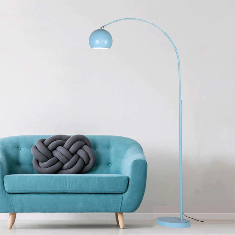 Metal LED Floor Lamp with E27 Bulb Plug Power and Foot Switch