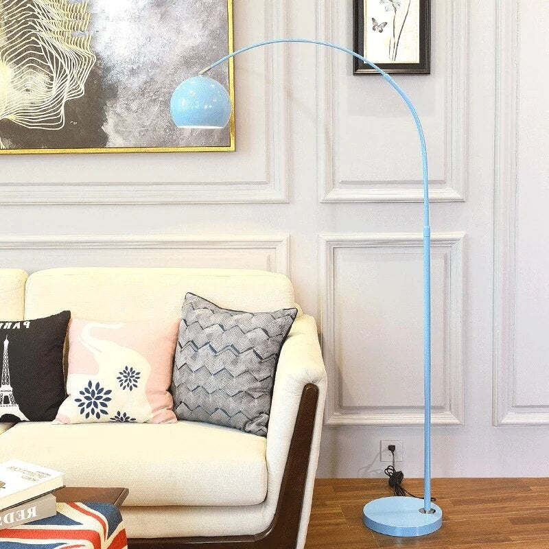Metal LED Floor Lamp with E27 Bulb Plug Power and Foot Switch