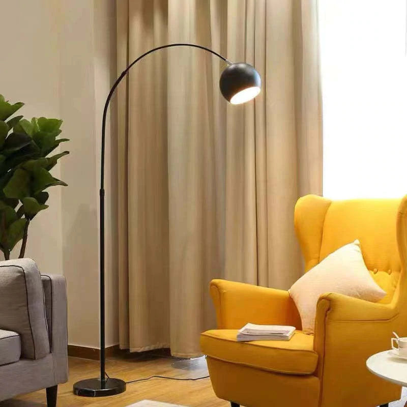 Metal LED Floor Lamp with E27 Bulb Plug Power and Foot Switch