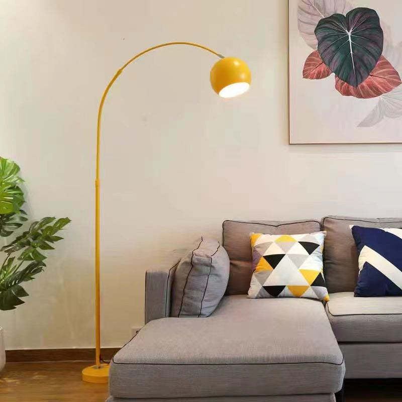 Metal LED Floor Lamp with E27 Bulb Plug Power and Foot Switch