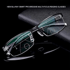 Metal Progressive Reading Glasses with PC Multifocal Lenses