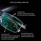 Metal Progressive Reading Glasses with PC Multifocal Lenses
