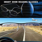 Metal Progressive Reading Glasses with PC Multifocal Lenses