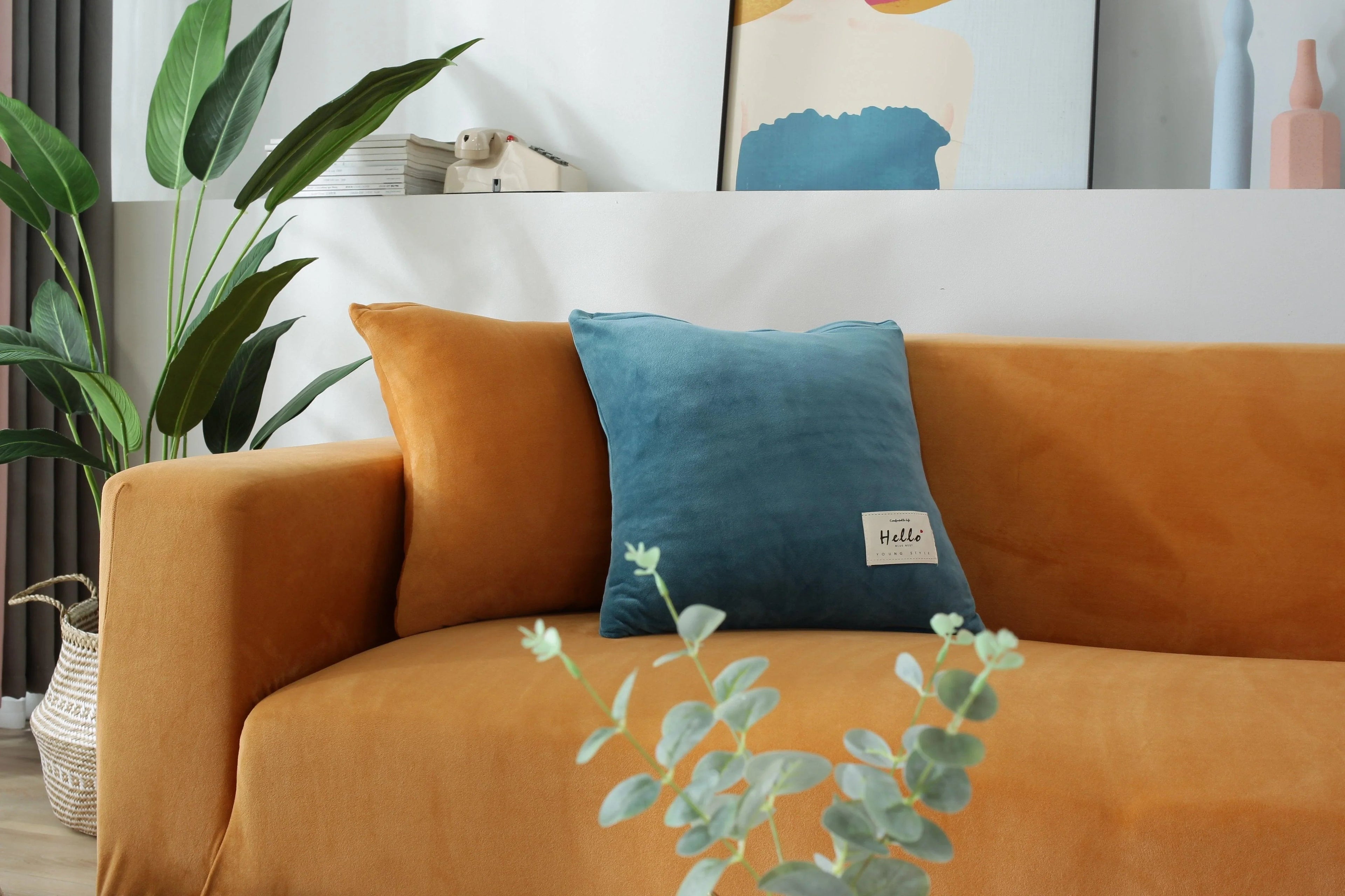 Micro fabric Sofa Cover Elastic Fit 1 to 4 Seater