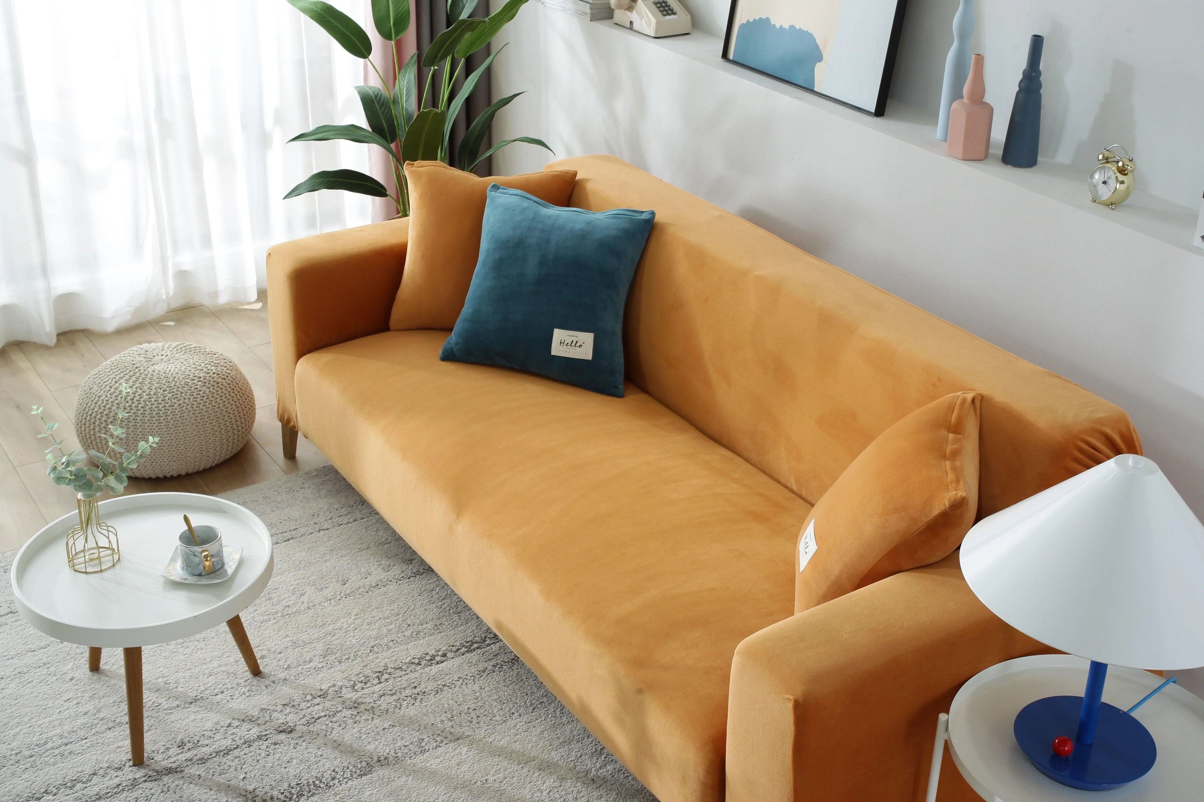 Micro fabric Sofa Cover Elastic Fit 1 to 4 Seater