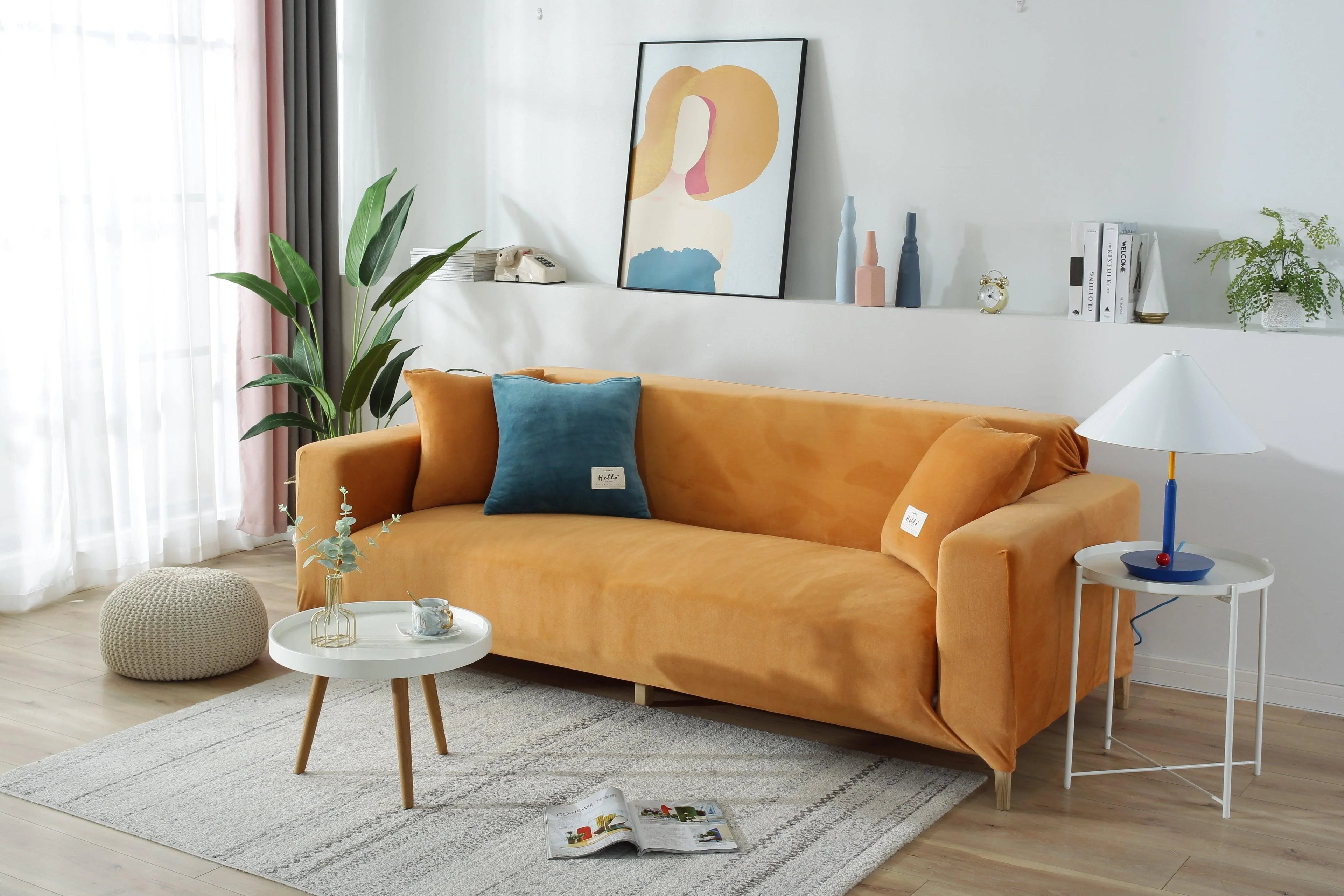 Micro fabric Sofa Cover Elastic Fit 1 to 4 Seater