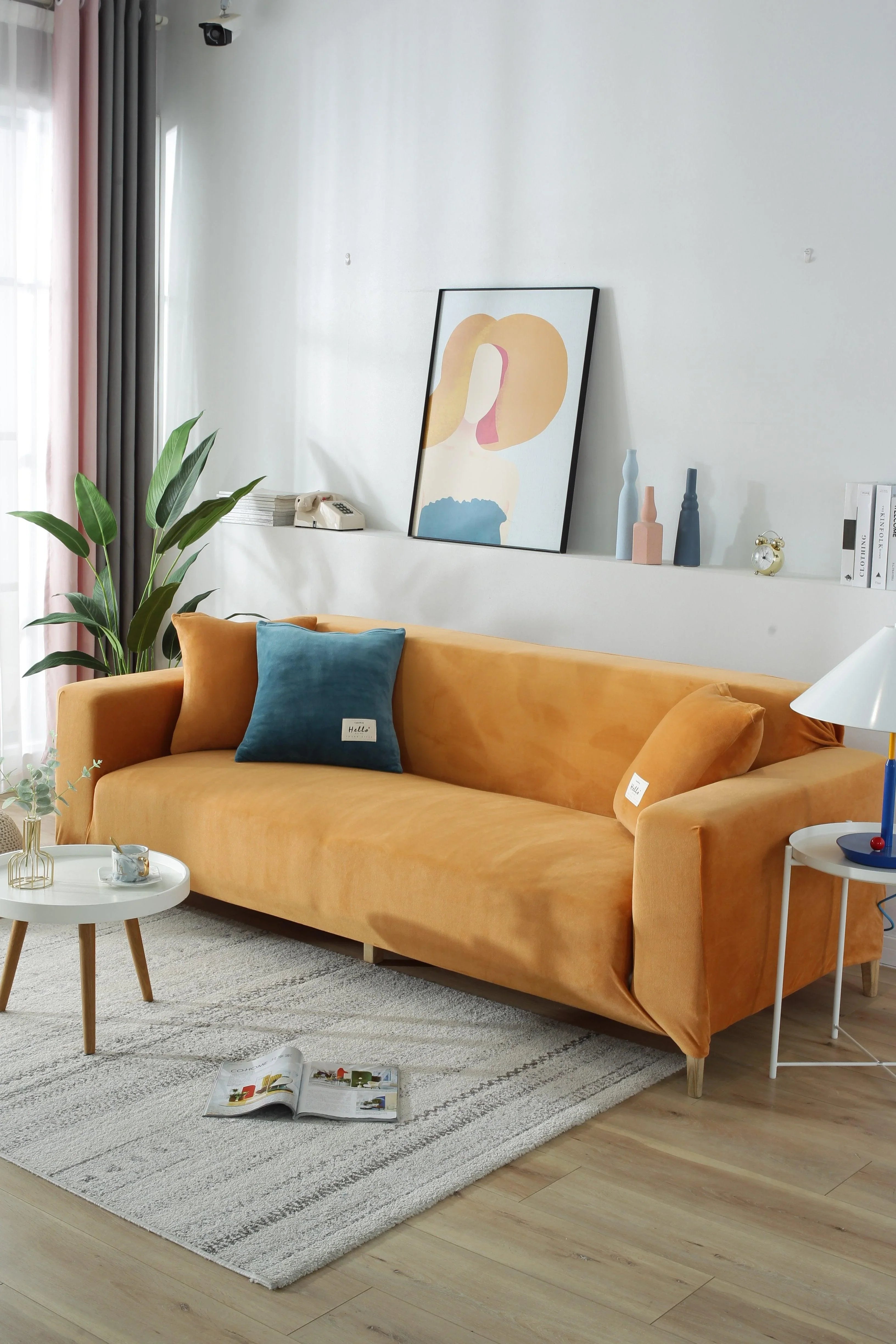 Micro fabric Sofa Cover Elastic Fit 1 to 4 Seater