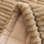 Microfiber Blend Flannel Pleated Sofa Cover Non Slip Washable