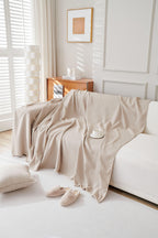 Milk Tea Sofa Throw for Living Room Sofa