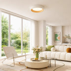 Frameless Round Flush Mount LED Ceiling Light with Acrylic Shade