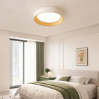 Frameless Round Flush Mount LED Ceiling Light with Acrylic Shade