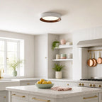 Frameless Round Flush Mount LED Ceiling Light with Acrylic Shade