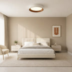 Frameless Round Flush Mount LED Ceiling Light with Acrylic Shade