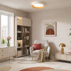 Frameless Round Flush Mount LED Ceiling Light with Acrylic Shade