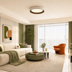 Frameless Round Flush Mount LED Ceiling Light with Acrylic Shade