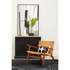 Monochrome Abstract Wall Art with Grey Tones and Frame