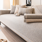Non Slip Polyester Sofa Protector Cover with Latex Dots