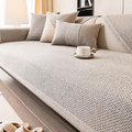 Non Slip Polyester Sofa Protector Cover with Latex Dots