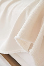 Off White Sofa Throw Machine Washable Fabric Cover