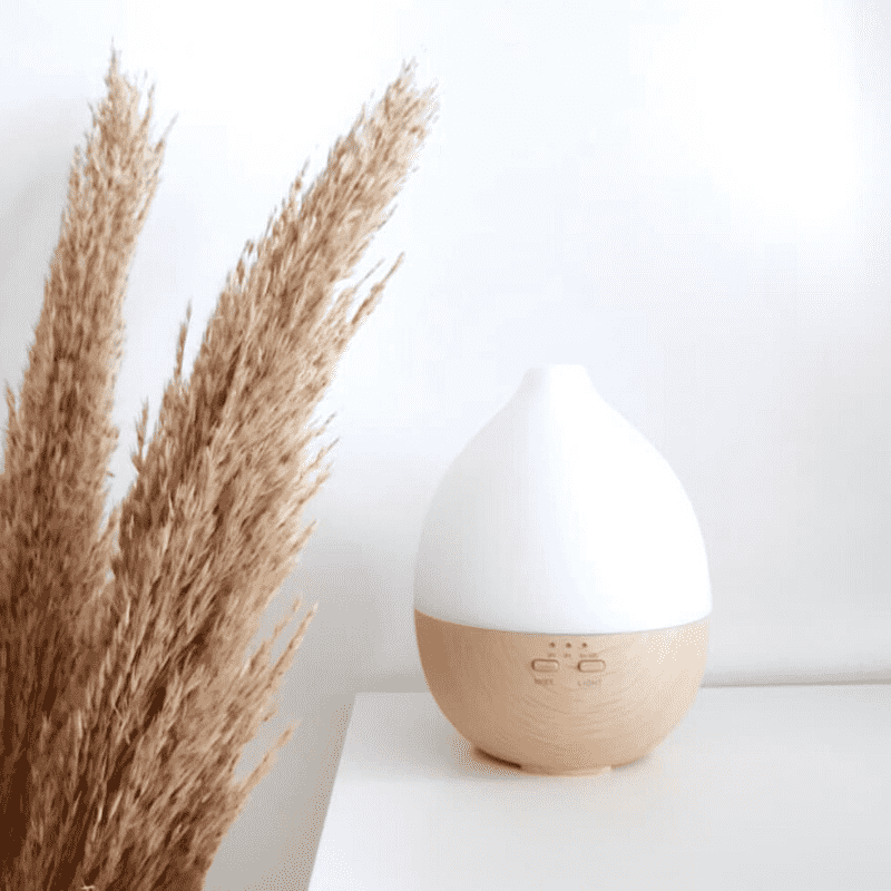 Wood Finish Aroma Diffuser Ultrasonic with LED Light