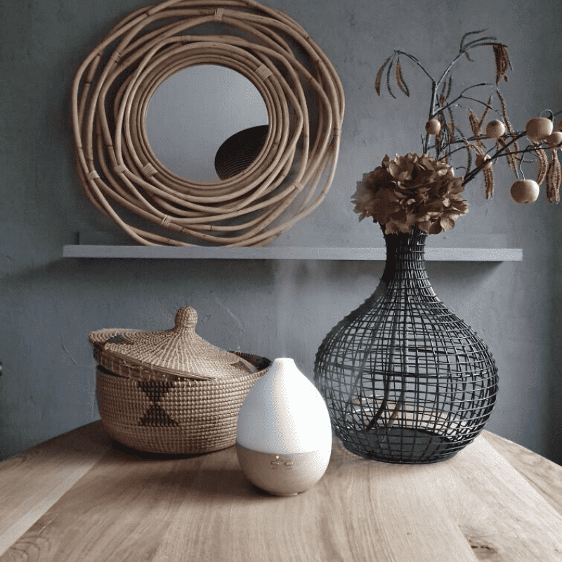 Wood Finish Aroma Diffuser Ultrasonic with LED Light
