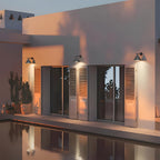 Outdoor Bell Wall Lights LED Hardwired IP54 Metal Acrylic