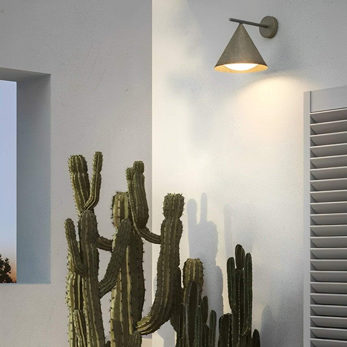 Outdoor Bell Wall Lights LED Hardwired IP54 Metal Acrylic