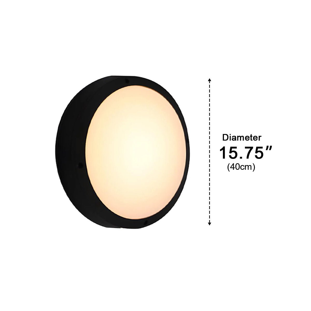 Outdoor Round LED Wall Light with IP65 Protection Rating