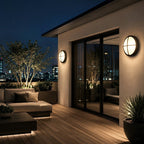 Outdoor Round LED Wall Light with IP65 Protection Rating