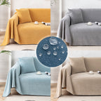 Polyester Cotton Sofa Cover Throw with Silicone Backing