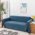 Polyester Cotton Sofa Cover Throw with Silicone Backing