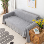 Polyester Cotton Sofa Cover Throw with Silicone Backing