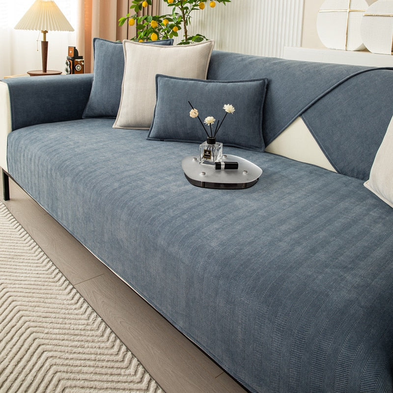 Polyester Sofa Cover Universal Fit Machine Washable Coated