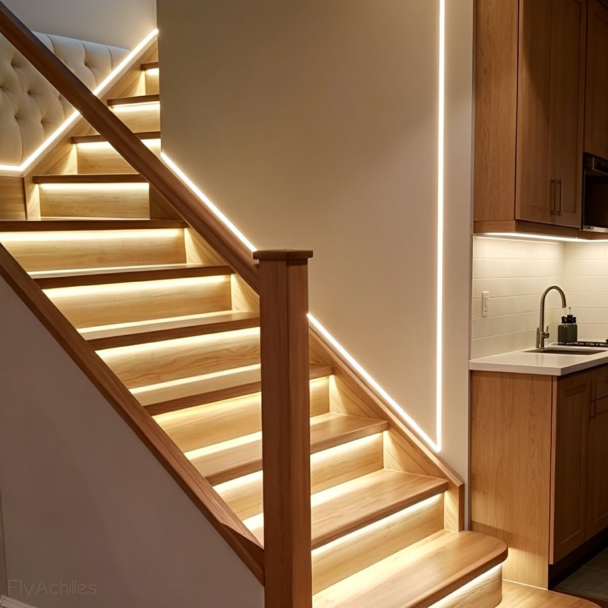 Recessed Flexible LED Strip Lights with 24V Warm White