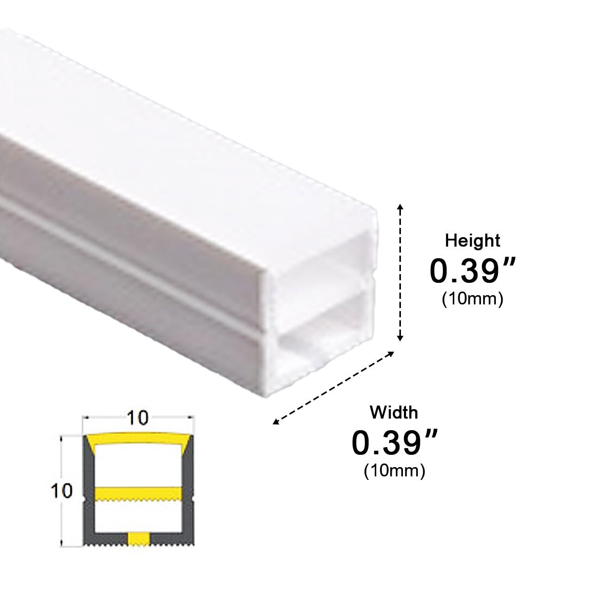 Recessed Flexible LED Strip Lights with 24V Warm White