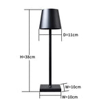 Rechargeable Aluminium Table Lamp with USB Charging and LED